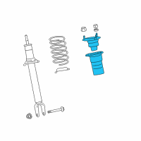 OEM 2016 Lexus LS460 Front Suspension Support Sub-Assembly Diagram - 48680-50120