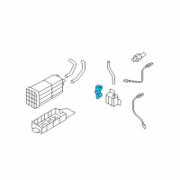 OEM 2008 Kia Sorento Canister Close Valve Diagram - 314302F700