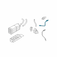 OEM 2007 Kia Sorento Oxygen Sensor Assembly Diagram - 392103C830