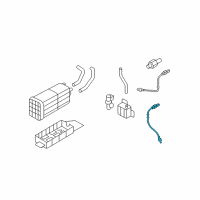 OEM Kia Sorento Oxygen Sensor Assembly Diagram - 392103C970