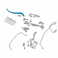 OEM Acura Arm, Windshield Wiper Diagram - 76600-TZ5-A01