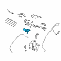OEM Acura Motor, Front Wiper Diagram - 76505-TZ5-A01