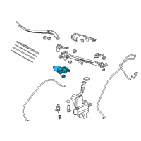 OEM 2020 Acura MDX Motor, Front Wiper Diagram - 76505-TZ5-A01