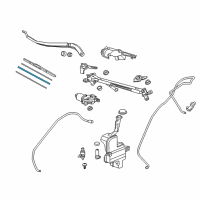 OEM 2017 Acura MDX Rubber, Blade (500MM) Diagram - 76622-SZT-G01