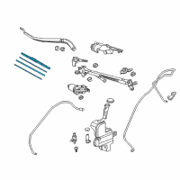 OEM Acura MDX Windshield Wiper Blade (500MM) Diagram - 76630-TZ5-A01