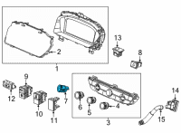 OEM Honda Civic SWITCH ASSY Diagram - 35881-TZA-A01