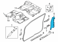 OEM Nissan Frontier GARNISH-LOCK PILLAR, LOWER LH Diagram - 76916-9BU1A