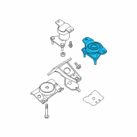 OEM 2018 Nissan Titan Engine Mounting Insulator, Rear Diagram - 11320-ZZ50A