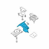 OEM 2014 Nissan Titan Front Engine Mount Bracket, Right Diagram - 11232-ZV00A