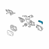 OEM 2012 Acura ZDX Lamp Unit, Turn (Coo) Diagram - 34351-STX-305