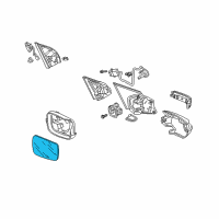 OEM 2011 Acura ZDX Mirror Sub Assembly R Diagram - 76203-SZN-A01