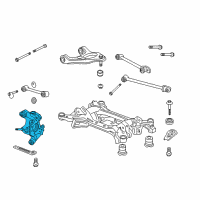 OEM 2016 Honda Accord Knuckle, Left Rear Diagram - 52215-T3V-A00