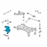 OEM Honda Accord Knuckle, Left Rear Diagram - 52215-T3V-A00