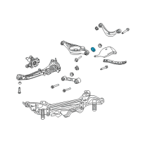 OEM Mercury Lower Control Arm Plate Diagram - 6M8Z-6269-A