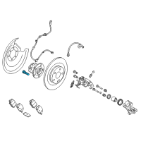 OEM Chrysler Sebring Hub Bolt Diagram - MB911495