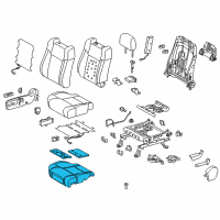 OEM 2019 Toyota Tundra Seat Cushion Pad Diagram - 71511-0C350