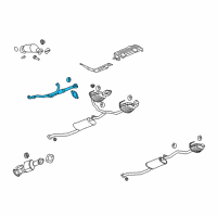 OEM Buick Enclave Intermed Pipe Diagram - 25861524