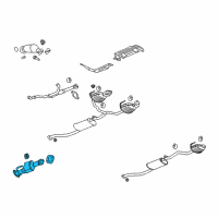 OEM 2010 Buick Enclave Catalytic Converter Diagram - 15903508