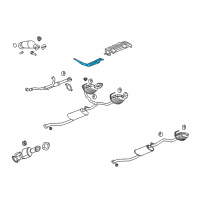 OEM Chevrolet Traverse Heat Shield Diagram - 25809249