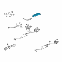 OEM 2008 Buick Enclave Heat Shield Diagram - 20953804