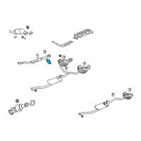 OEM 2010 Buick Enclave Intermed Pipe Gasket Diagram - 25776344