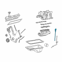 OEM 2001 Ford E-150 Econoline Oil Dipstick Diagram - F7UZ6750JA