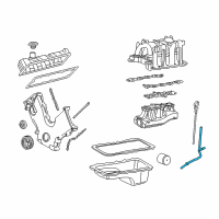 OEM Ford E-150 Club Wagon Oil Dipstick Tube Diagram - F7UZ6754FC