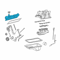 OEM 2001 Ford E-150 Econoline Club Wagon Valve Cover Diagram - 3C2Z-6582-AA