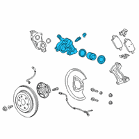 OEM 2020 Cadillac XT6 Caliper Diagram - 13515890