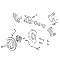 OEM 2019 Chevrolet Blazer Brake Hose Diagram - 84579661