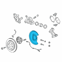 OEM 2022 Cadillac XT5 Splash Shield Diagram - 22995250