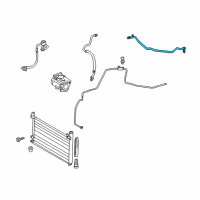 OEM 2010 Lexus HS250h Tube Sub-Assembly, Suction Diagram - 88707-75020