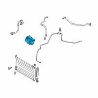 OEM Lexus HS250h Compressor Assy, W/Motor Diagram - 88370-75010