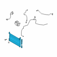 OEM 2011 Lexus HS250h CONDENSER Assembly Diagram - 88460-75010