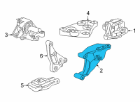 OEM 2016 Buick Encore Mount Bracket Diagram - 95383823