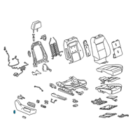 OEM 2019 Chevrolet Silverado 1500 LD Seat Switch Knob Diagram - 84253903
