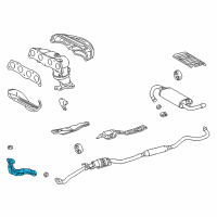 OEM Pontiac Vibe Exhaust Manifold Pipe Diagram - 88969128