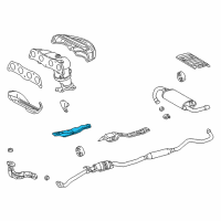 OEM Pontiac Vibe Shield, Catalytic Converter Heat Diagram - 88970839
