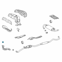 OEM Pontiac Vibe Seal, Exhaust Manifold Pipe Diagram - 88969135