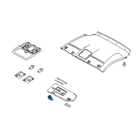 OEM 2004 Nissan 350Z Holder-SUNVISOR Diagram - 96409-8H300