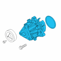 OEM 2014 Ford Fusion Water Pump Assembly Diagram - 1S7Z-8501-K