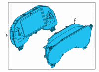 OEM 2021 Ford E-350 Super Duty Cluster Diagram - LC2Z-10849-B