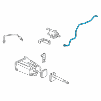 OEM Saturn Vue Vent Hose Diagram - 25778980