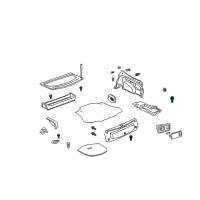 OEM Toyota Grille Bolt Diagram - 90080-10080