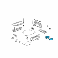 OEM Toyota Celica Luggage Lamp Diagram - 81250-12030-B5