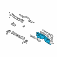 OEM 2004 Lexus IS300 Panel Sub-Assy, Dash Diagram - 55101-53101