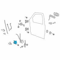 OEM Ford Latch Diagram - 8L3Z-1521813-D