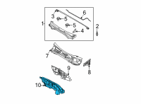 OEM 2021 Hyundai Santa Fe Insulator-Dash Panel Diagram - 84124-R5000