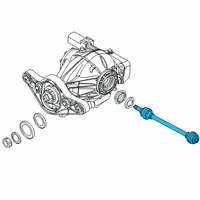 OEM BMW M8 OUTPUT SHAFT, REAR RIGHT Diagram - 33-20-8-092-498