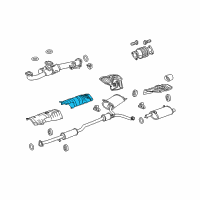 OEM 2015 Honda Crosstour Plate B, FR. Floor Heat Baffle Diagram - 74602-TA5-A00